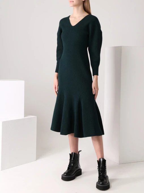 Платье шерстяное ALEXANDER MCQUEEN