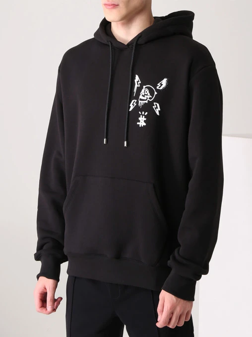 Худи хлопковое с принтом PHILIPP PLEIN