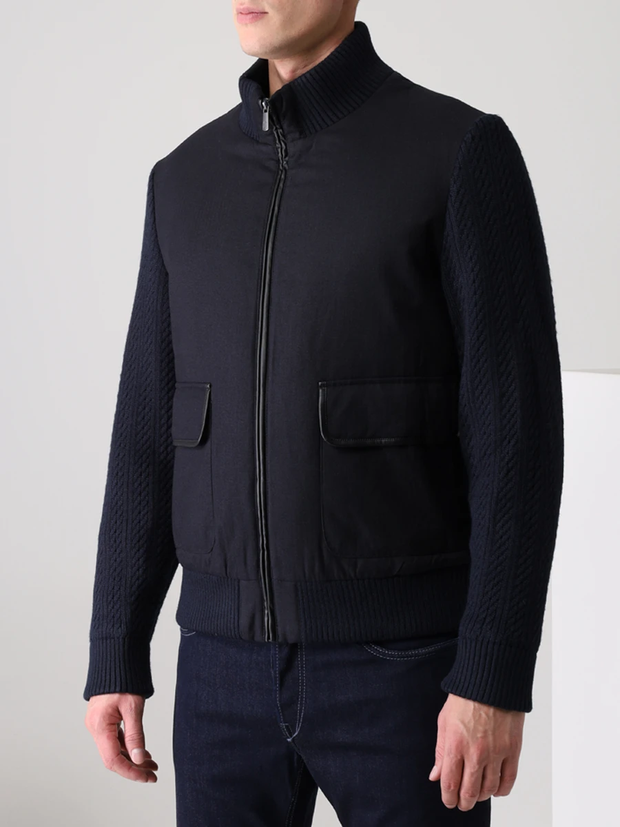 Бомбер комбинированный