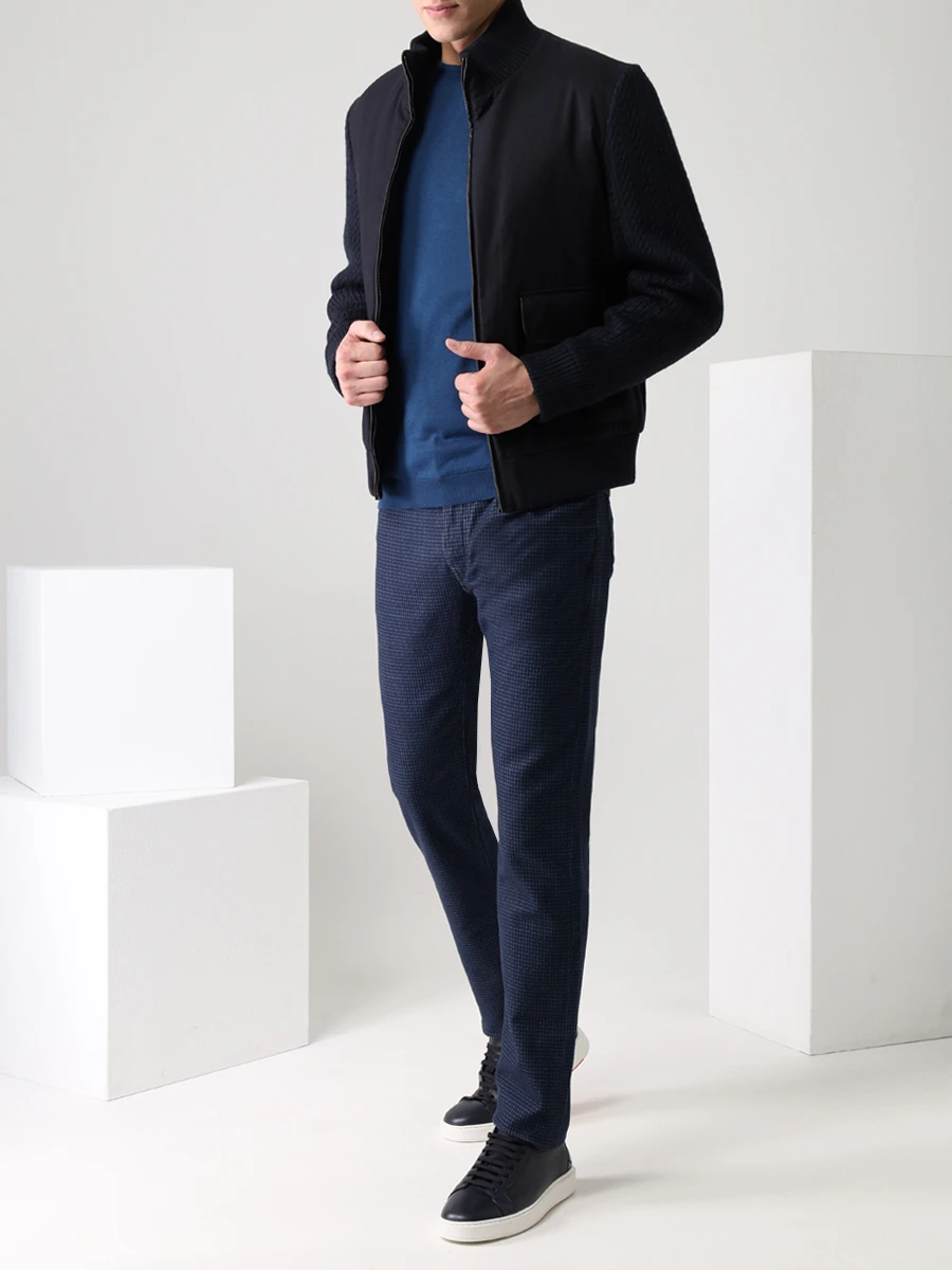 Бомбер комбинированный