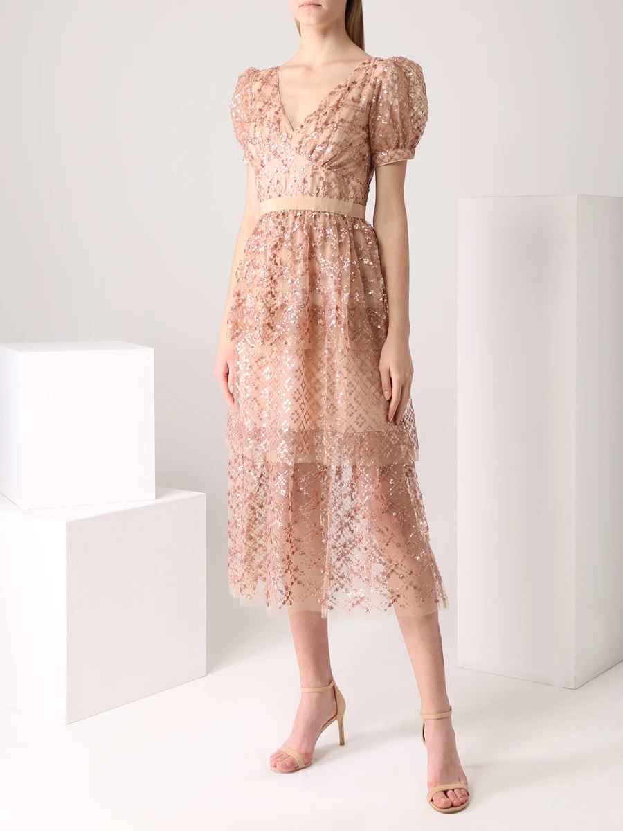 Платье с пайетками