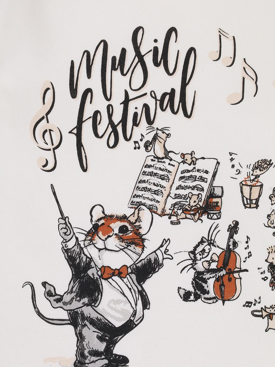 Пижама хлопковая с принтом