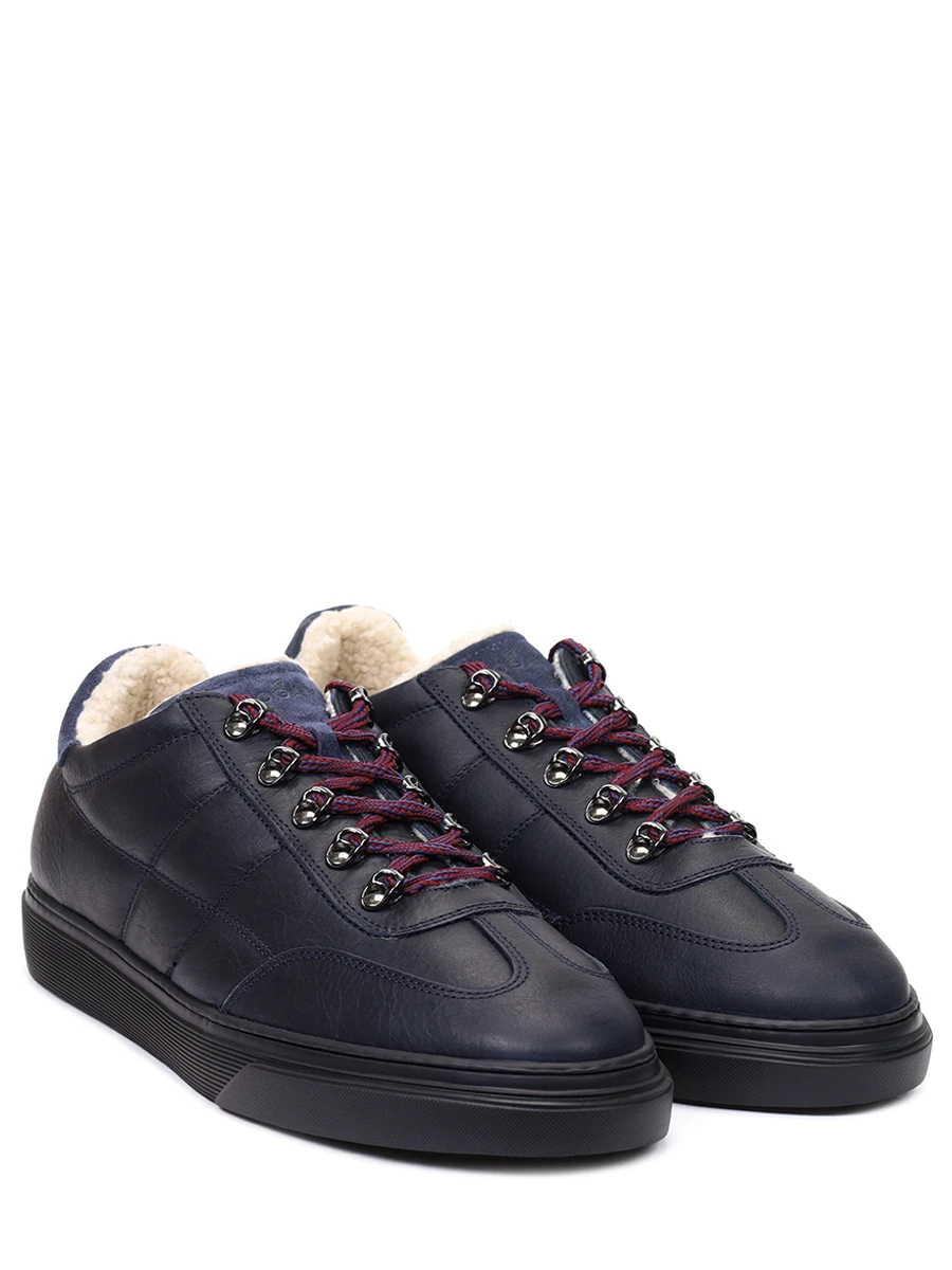 Кеды кожаные на меху