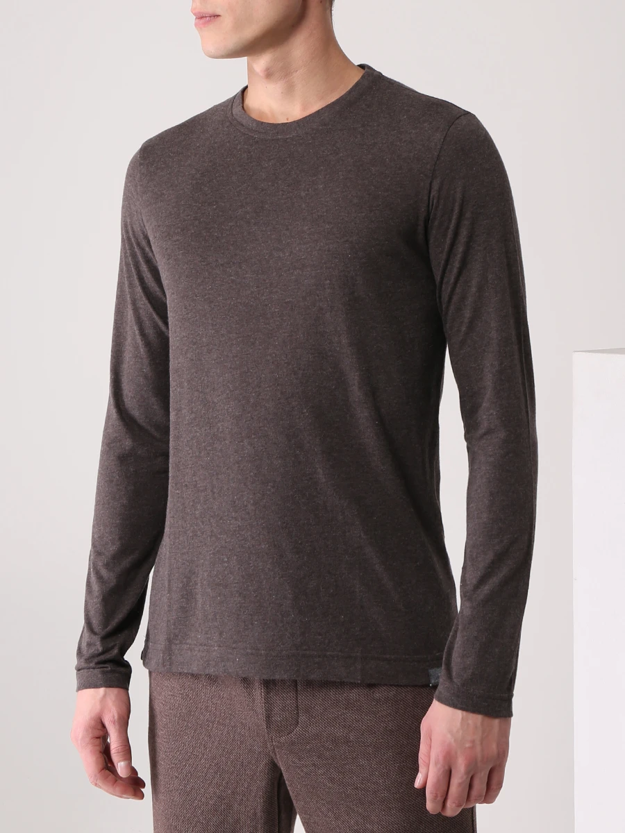 Лонгслив из хлопка и кашемира