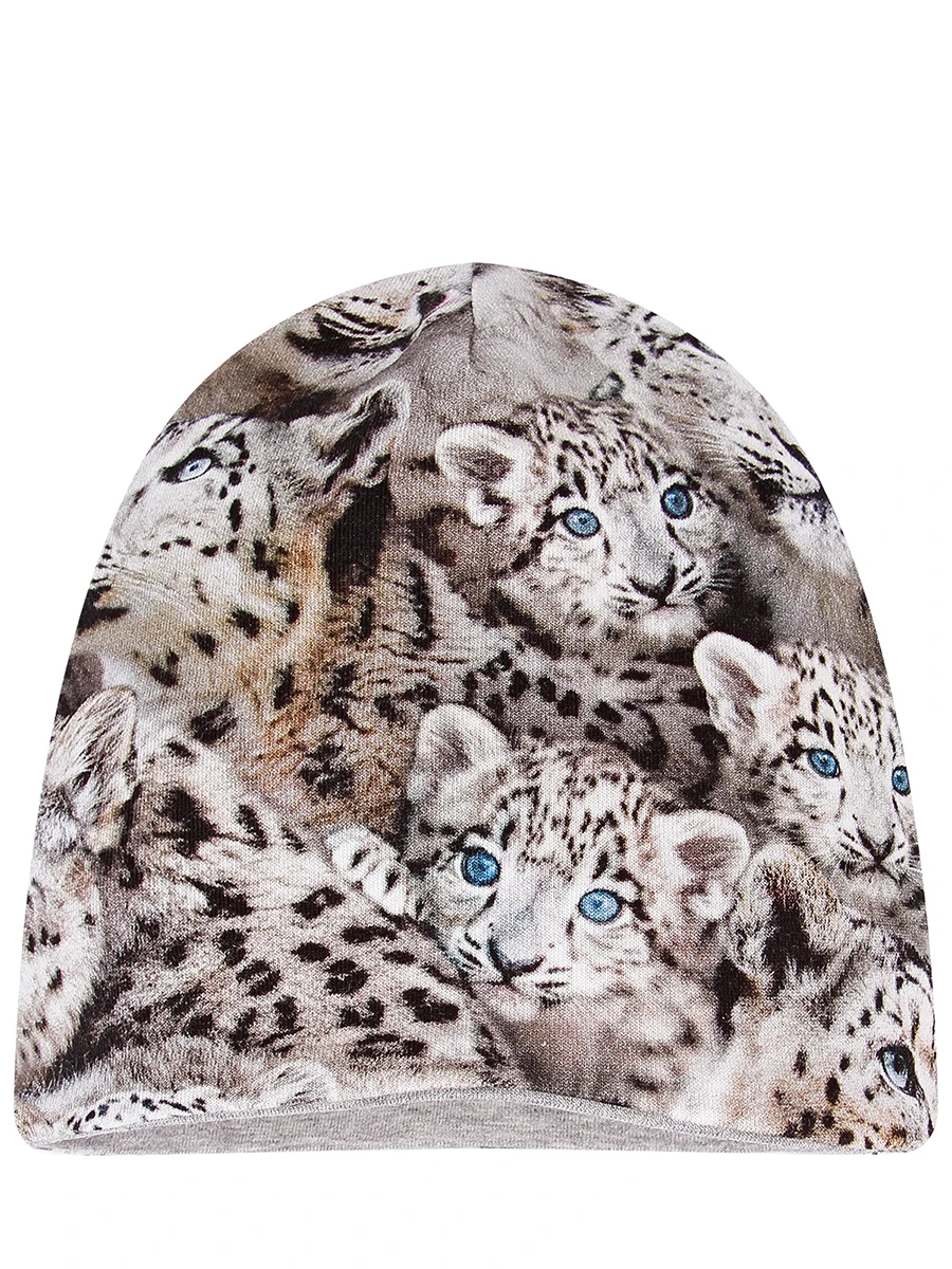 Комплект шапка и нагрудник с принтом