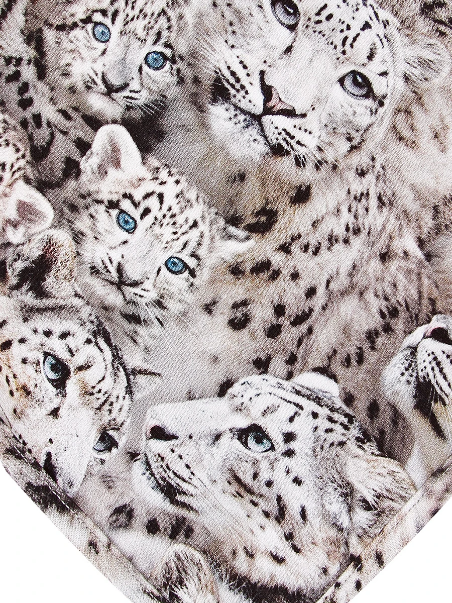 Комплект шапка и нагрудник с принтом