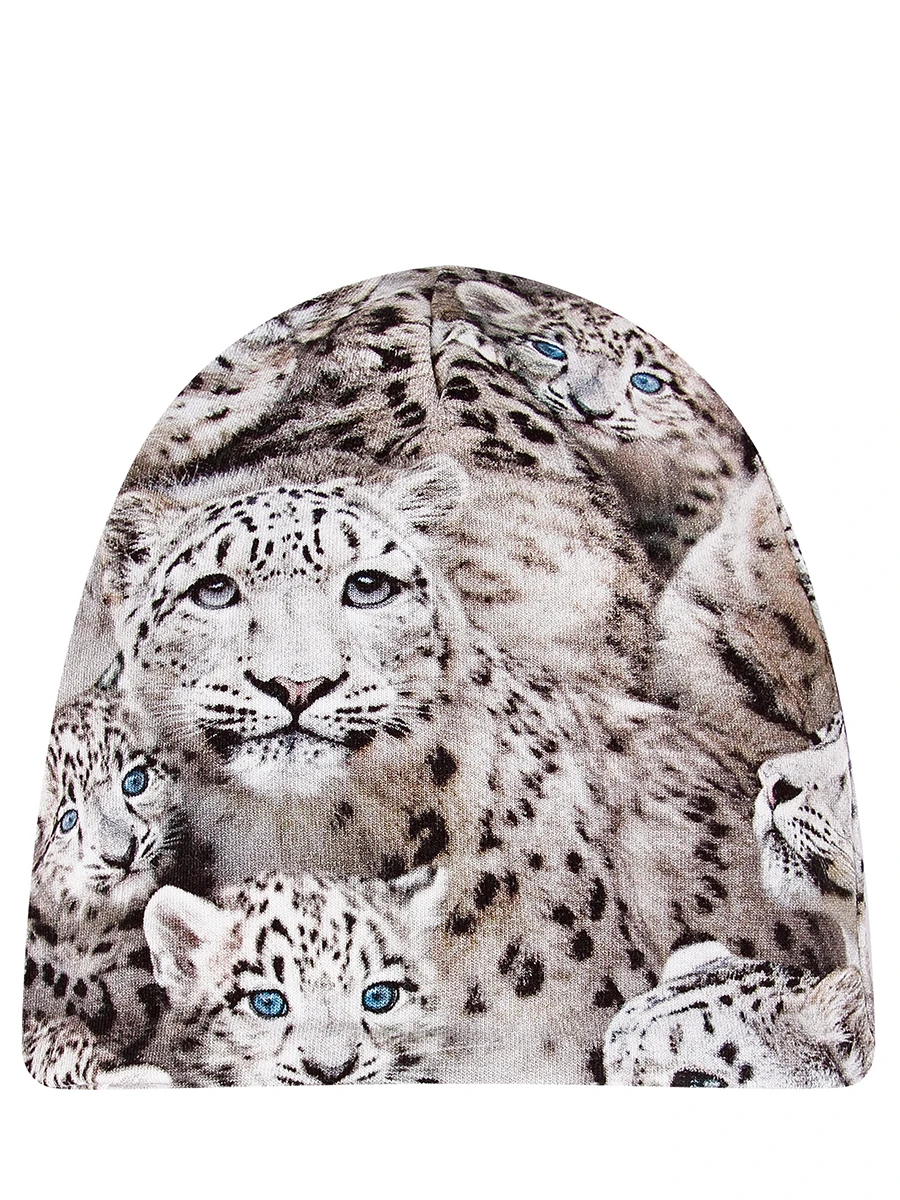 Комплект шапка и нагрудник с принтом