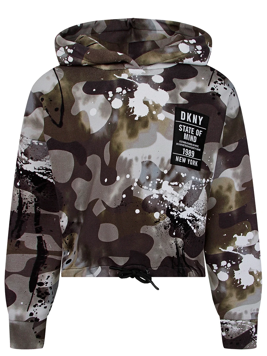 Худи хлопковое с принтом