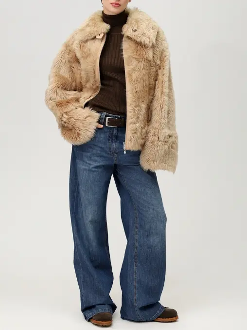 Полушубок двусторонний из овчины Chaz LORO PIANA