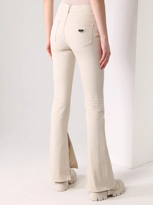 Джинсы-клеш хлопковые Flaire Fit PHILIPP PLEIN