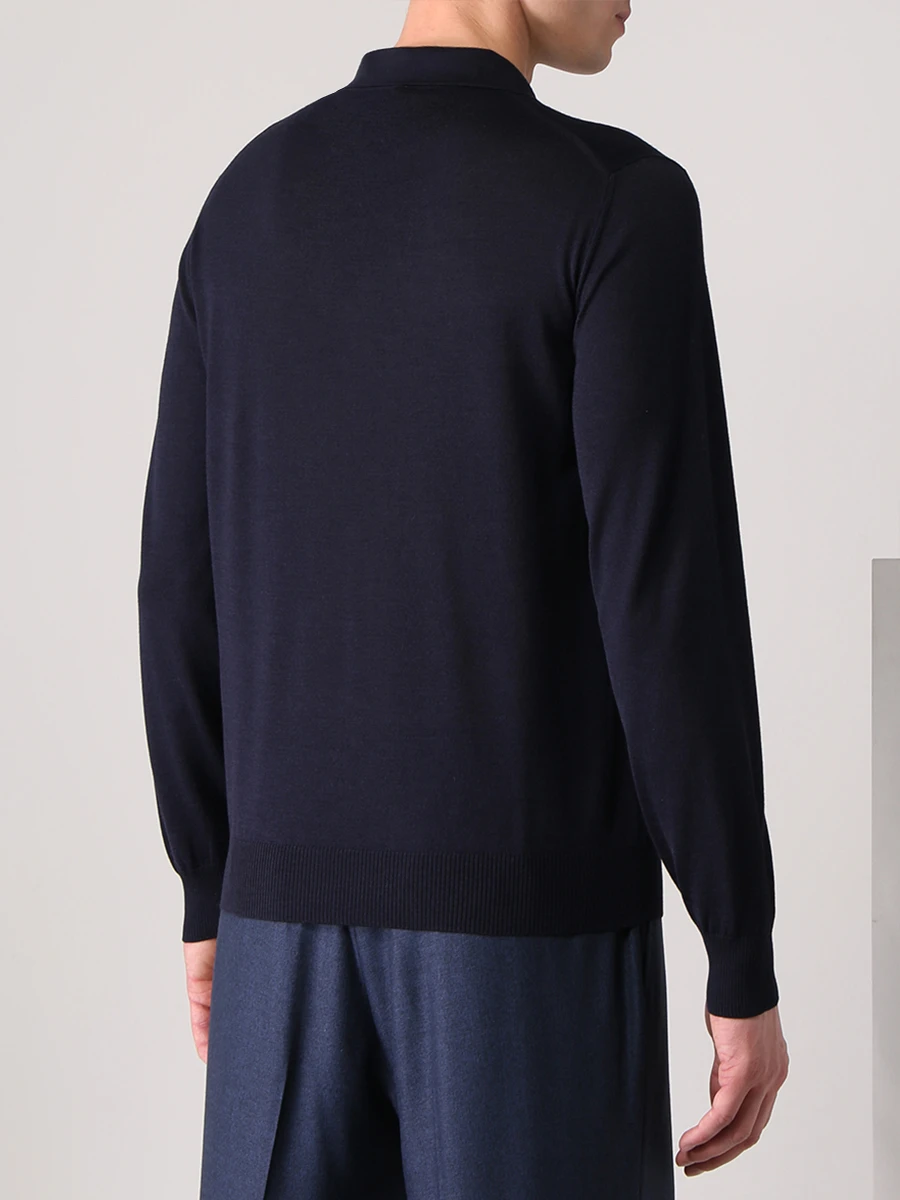 Поло из шерсти и шелка