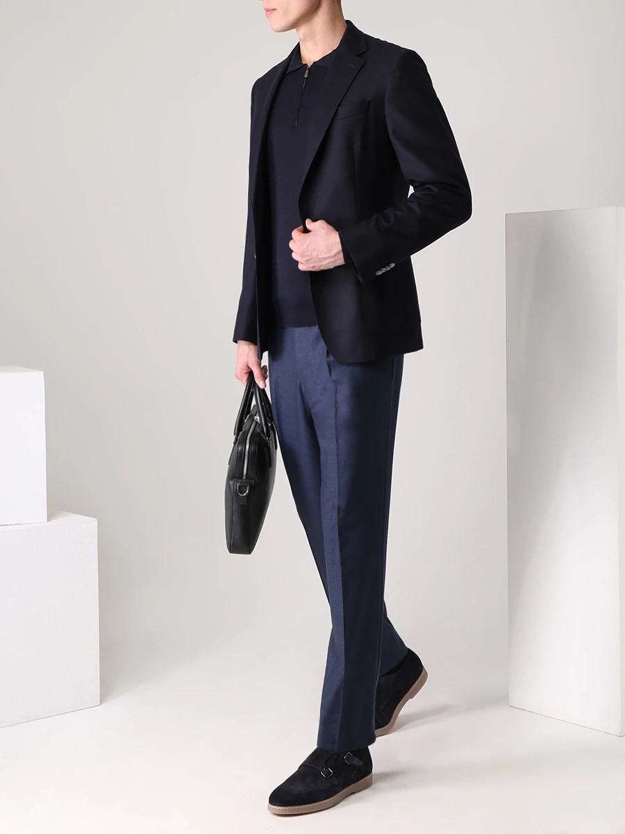 Поло из шерсти и шелка