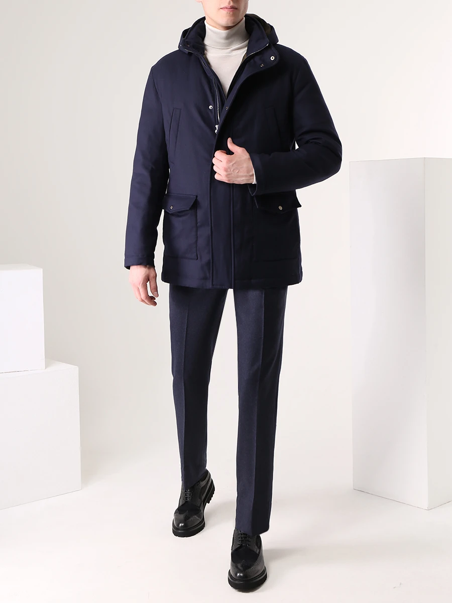 Куртка пуховая шерстяная