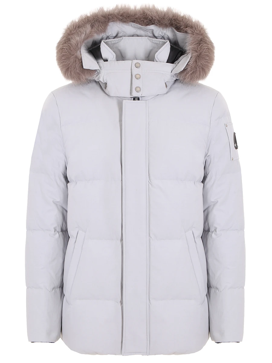 Куртка пуховая с меховой отделкой