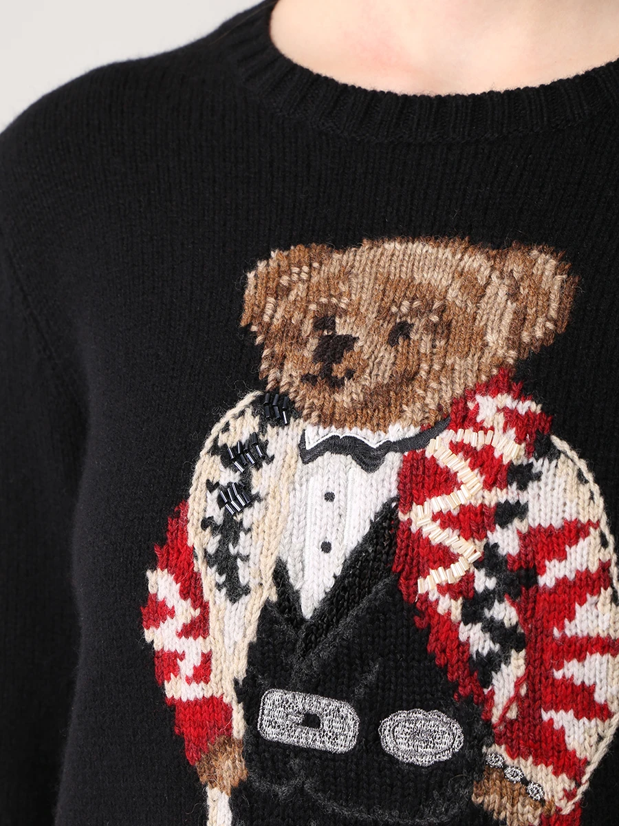 Джемпер шерстяной с принтом