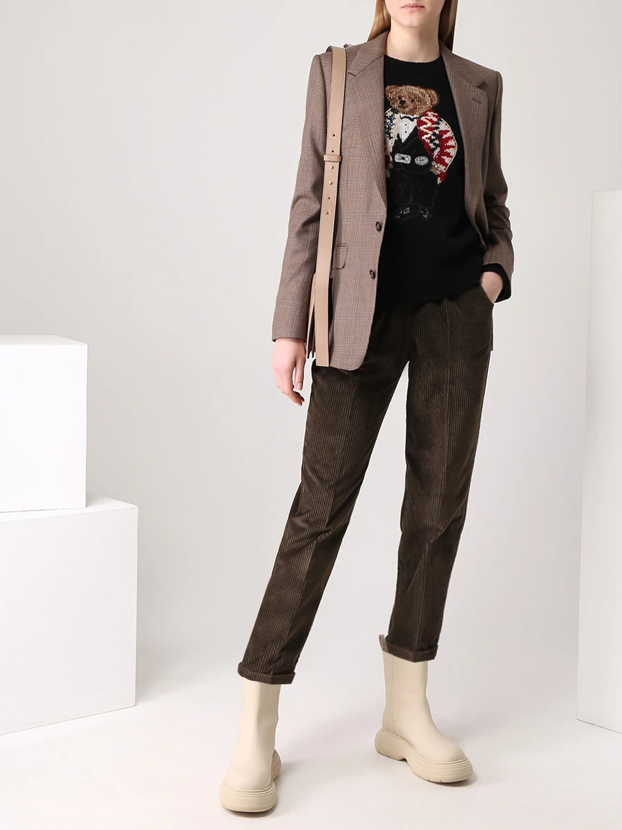 Джемпер шерстяной с принтом