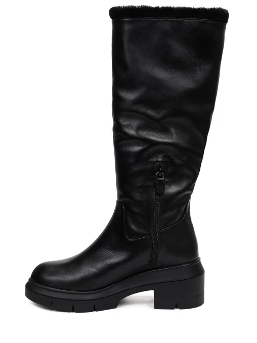 Сапоги кожаные на меху STUART WEITZMAN