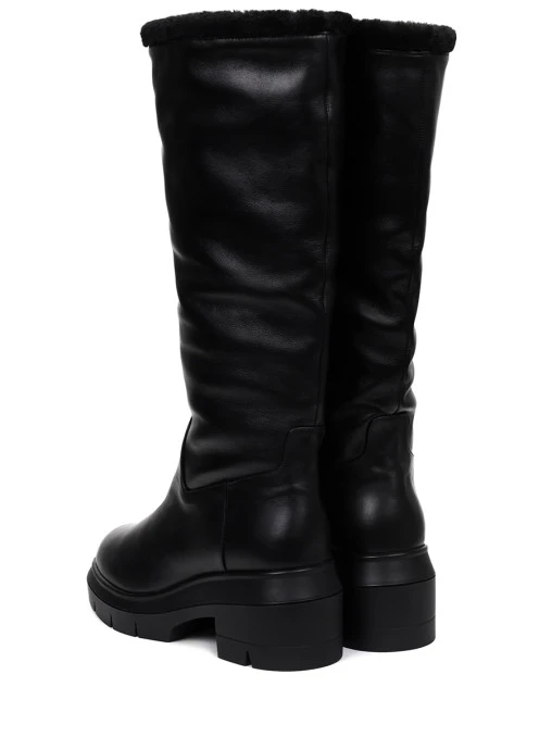 Сапоги кожаные на меху STUART WEITZMAN