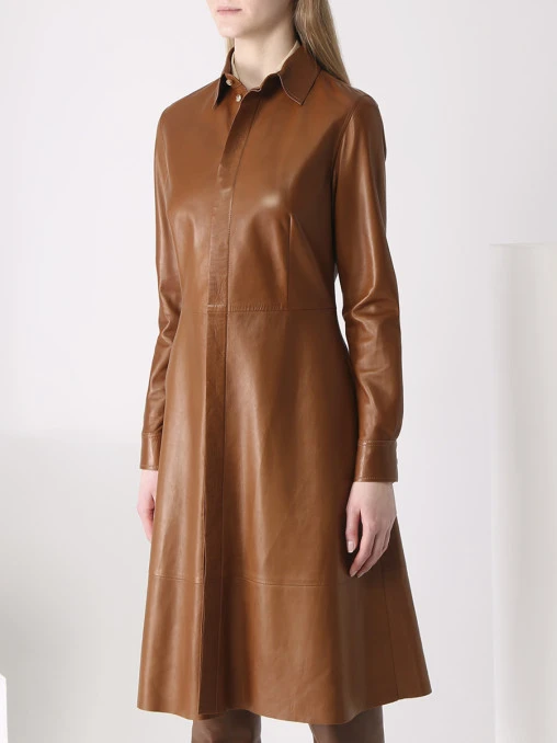 Платье кожаное RALPH LAUREN