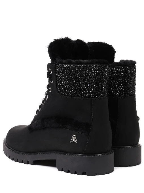 Ботинки из нубука на меху PHILIPP PLEIN