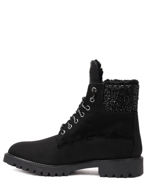 Ботинки из нубука на меху PHILIPP PLEIN
