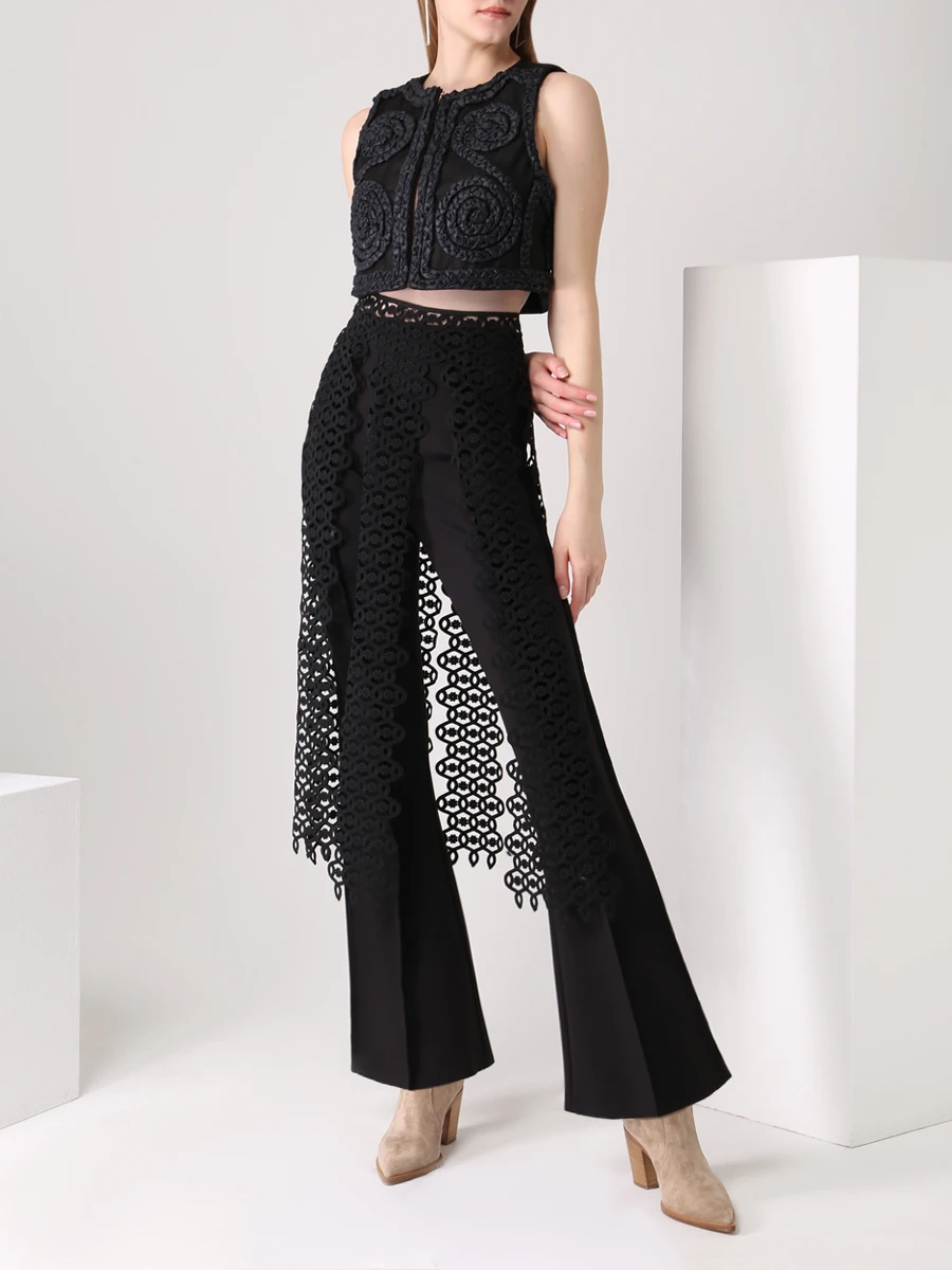 Юбка-накидка из кружева