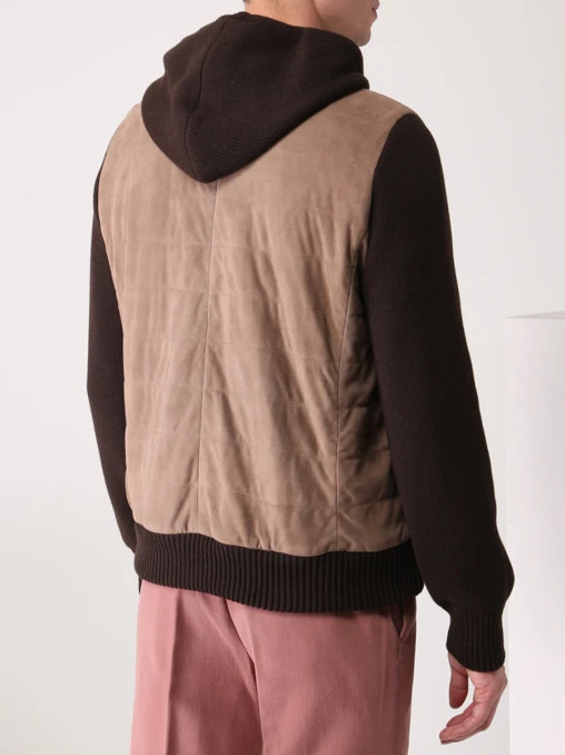 Бомбер комбинированный FIORONI CASHMERE