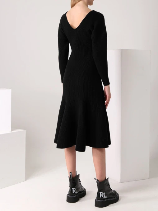 Платье шерстяное ALEXANDER MCQUEEN