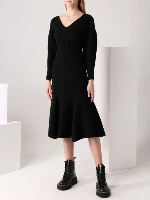 Платье шерстяное ALEXANDER MCQUEEN
