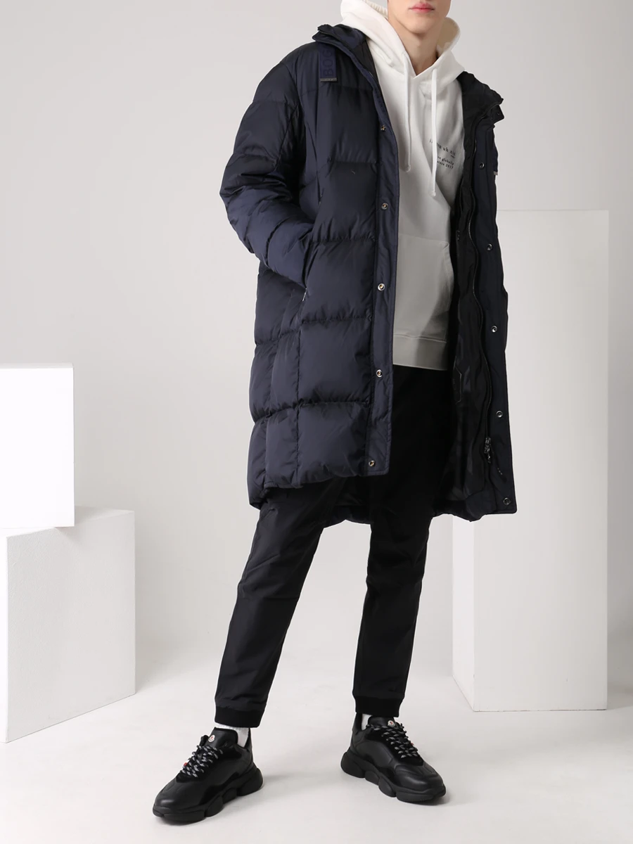 Пуховик стеганый удлиненный