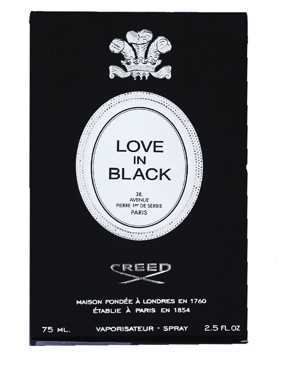 Парфюмерная вода Love In Black 75 ml