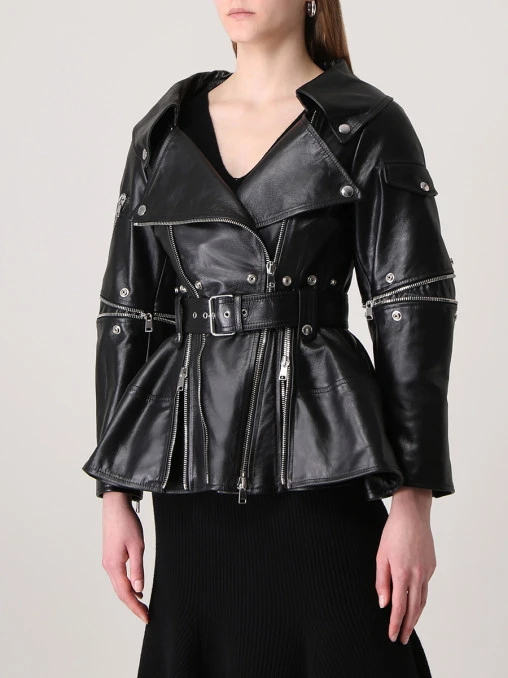 Куртка кожаная ALEXANDER MCQUEEN