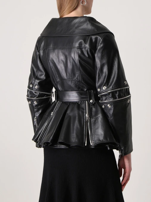 Куртка кожаная ALEXANDER MCQUEEN