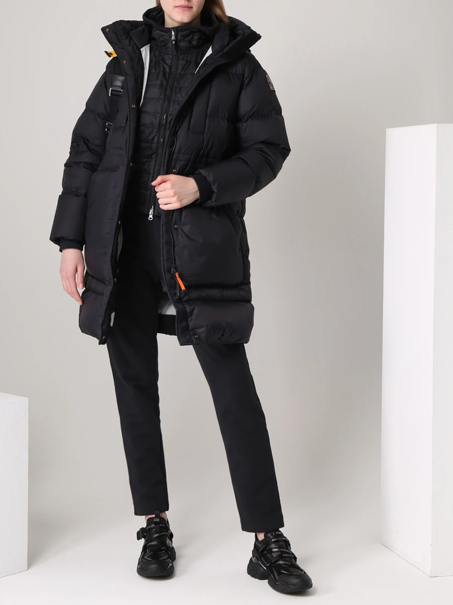 Пуховик стеганый удлиненный