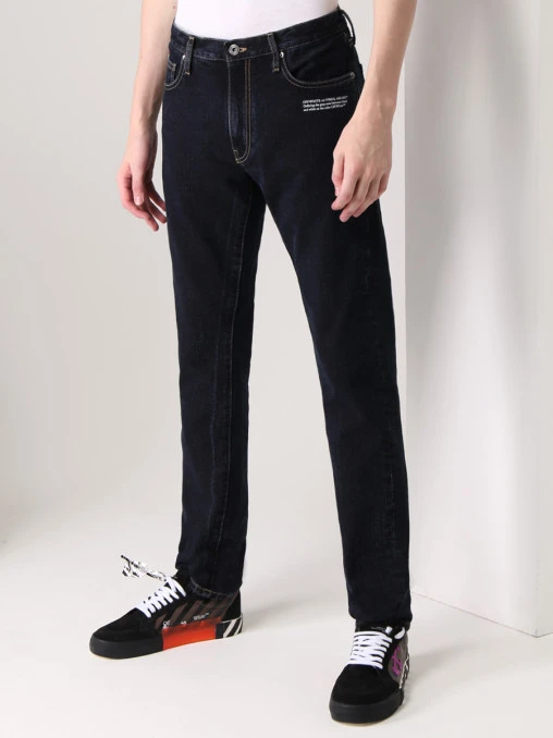 Джинсы хлопковые Slim Fit OFF-WHITE