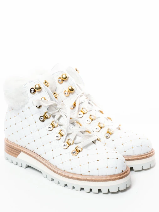 Ботинки стеганые на меху LE SILLA