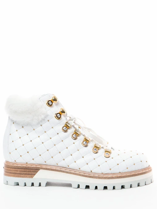 Ботинки стеганые на меху LE SILLA