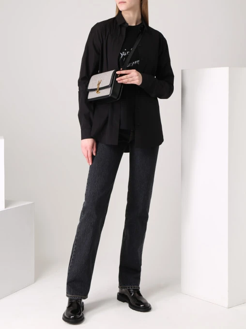 Рубашка хлопковая SAINT LAURENT