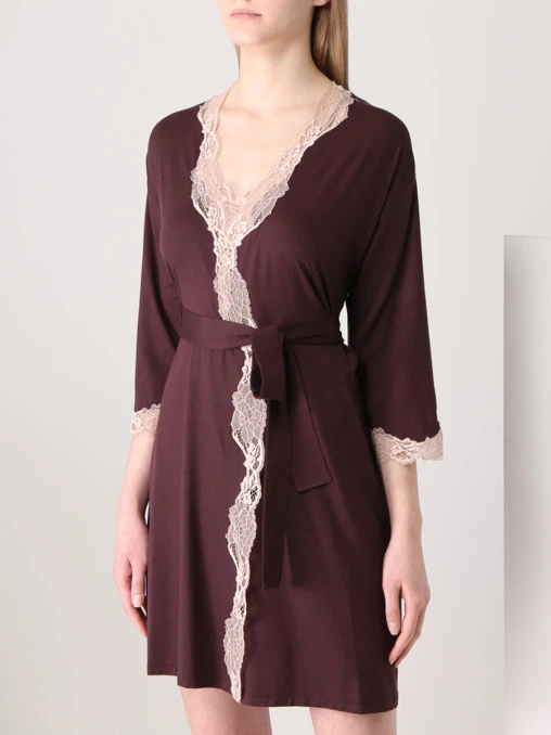 Халат с кружевом ZIMMERLI