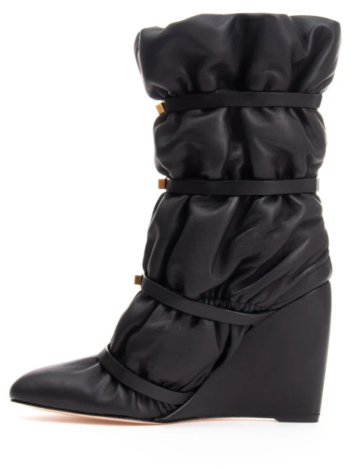 Кожаные полусапоги STUART WEITZMAN
