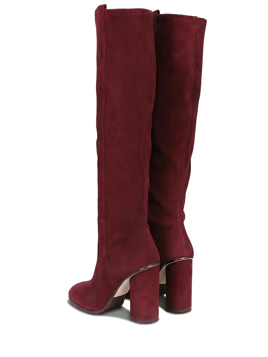 Сапоги замшевые