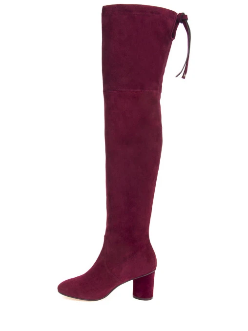 Замшевые ботфорты STUART WEITZMAN