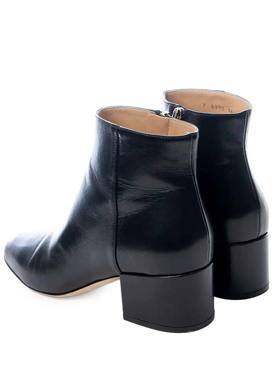 Ботильоны кожаные
