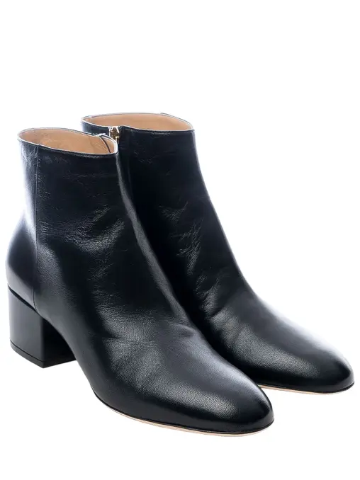 Ботильоны кожаные SERGIO ROSSI