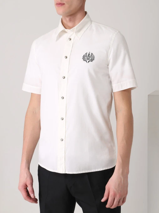 Рубашка Slim Fit хлопковая JOHN RICHMOND
