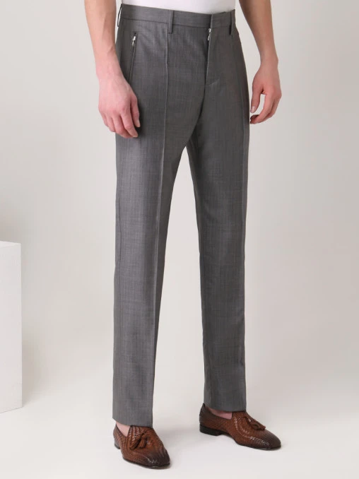 Брюки классические шерстяные DIRK BIKKEMBERGS