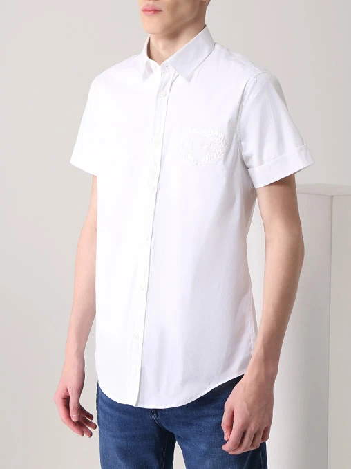 Рубашка Slim Fit хлопковая DIRK BIKKEMBERGS
