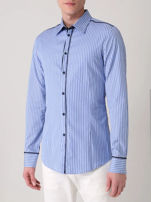 Рубашка Slim Fit хлопковая FRANKIE MORELLO