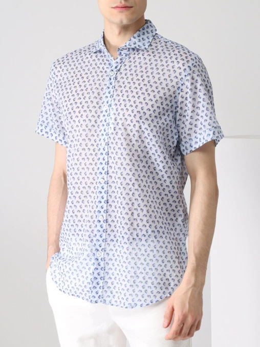 Рубашка Slim Fit хлопковая CORTIGIANI