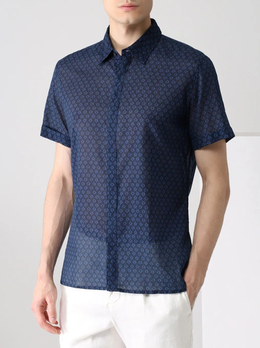 Рубашка Slim Fit хлопковая CORTIGIANI